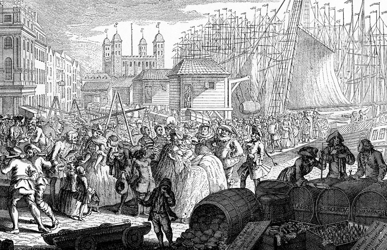フランスからのイギリスの輸入...、1757。 作： ルイ・フィリップ・ボワタード