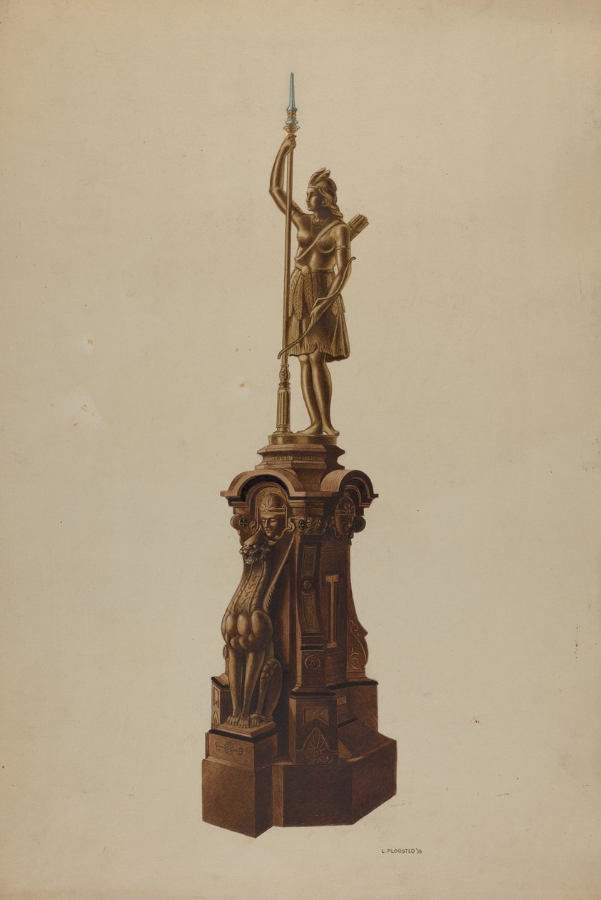 Newel Post、1938年。 作： Louis Plogsted