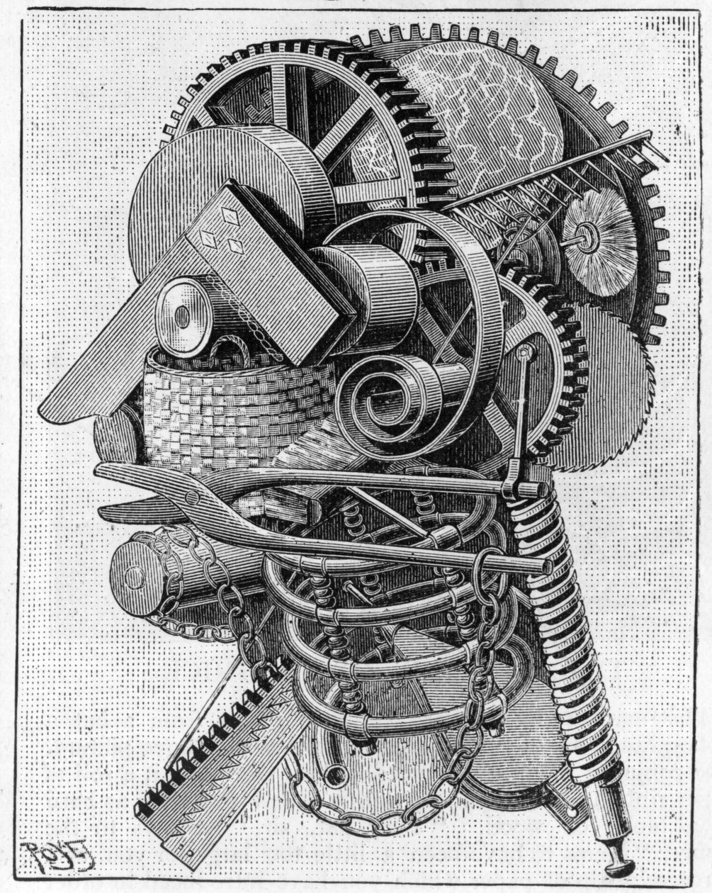 発明家の頭、1893 作： ルイ・ポエト