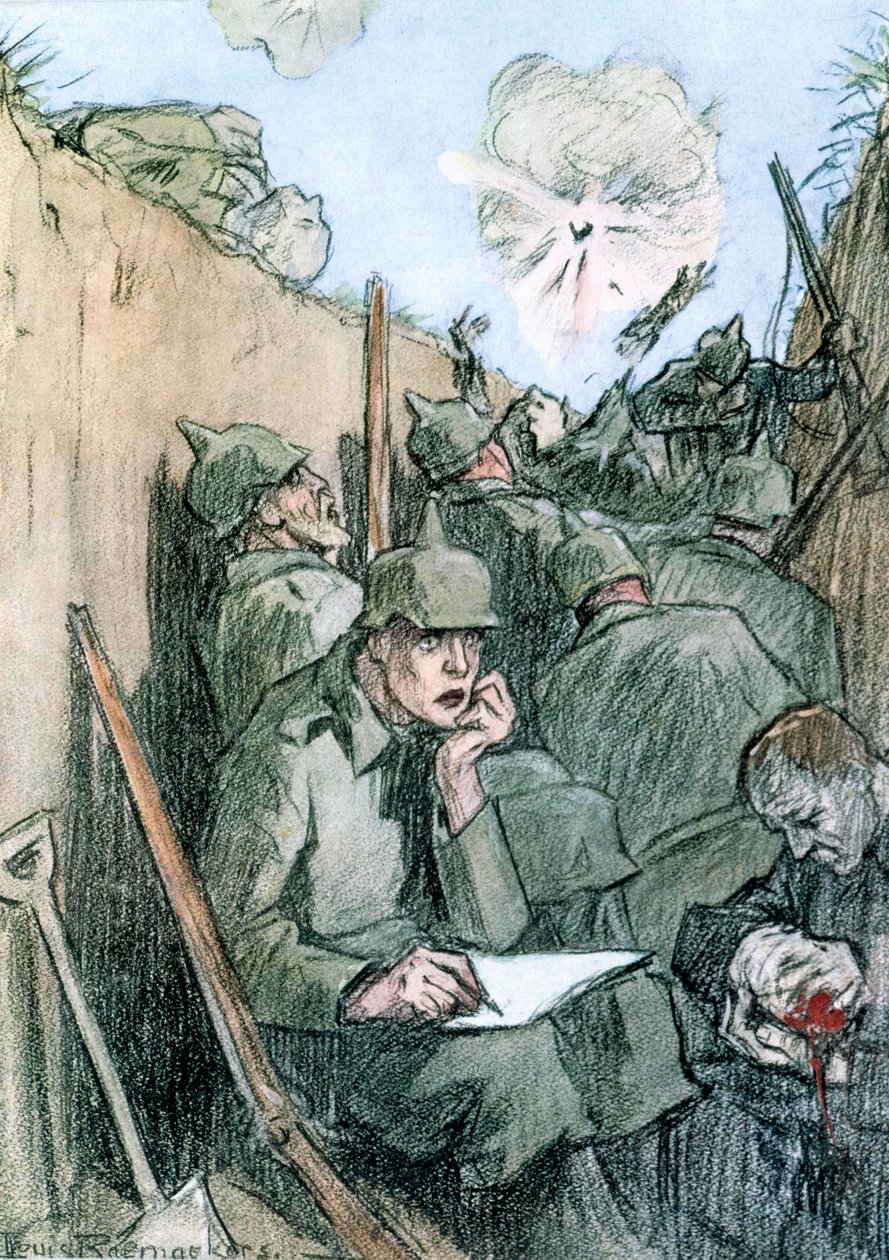 ドイツの塹壕からの手紙」、1916年 作： ルイス・レイマカーズ