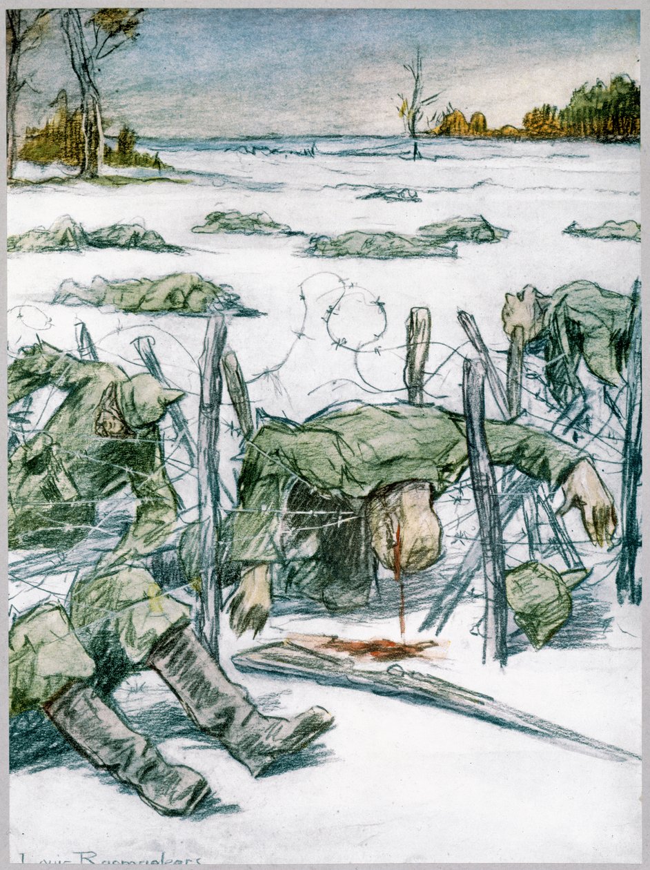 有刺鉄線」、1916年 作： ルイス・レイマカーズ
