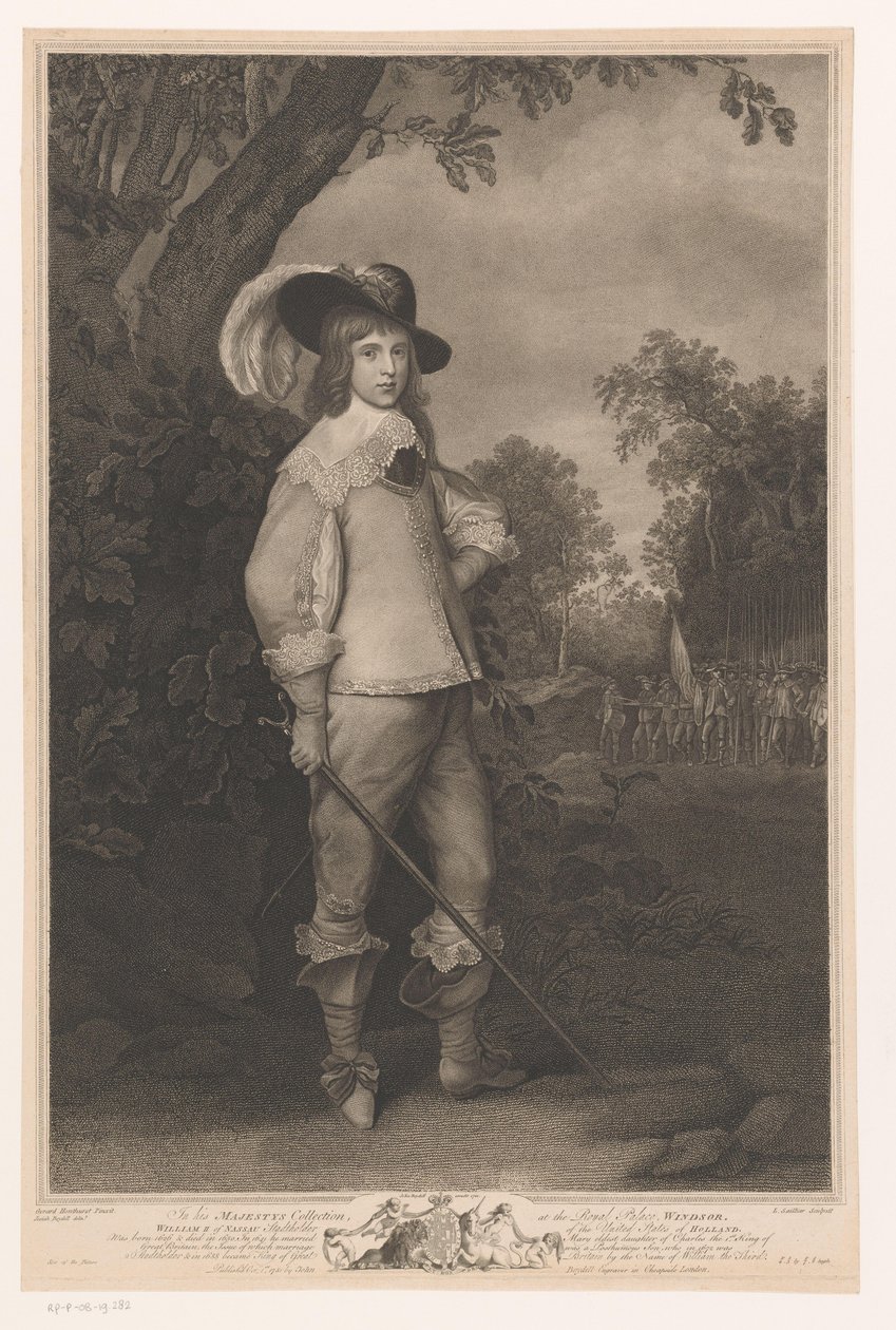 Portret van Willem II van Oranje (...) オランダ合衆国ナッソー総督ウィリアム 2 世 (オブジェクトの称号) 作： Louis Sailliar