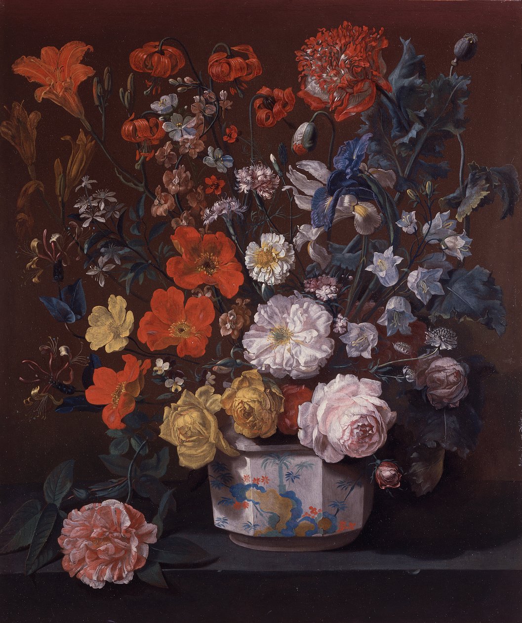 シャンティイ花瓶の花々 1760年頃 油彩・カンヴァス 作： ルイ・テシエ