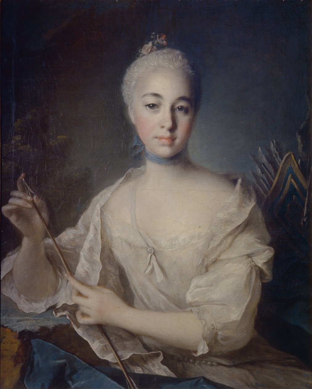 アンナヴォロンツォヴァ伯爵夫人の肖像1743-1769、1758年頃 作： ルイ・トク