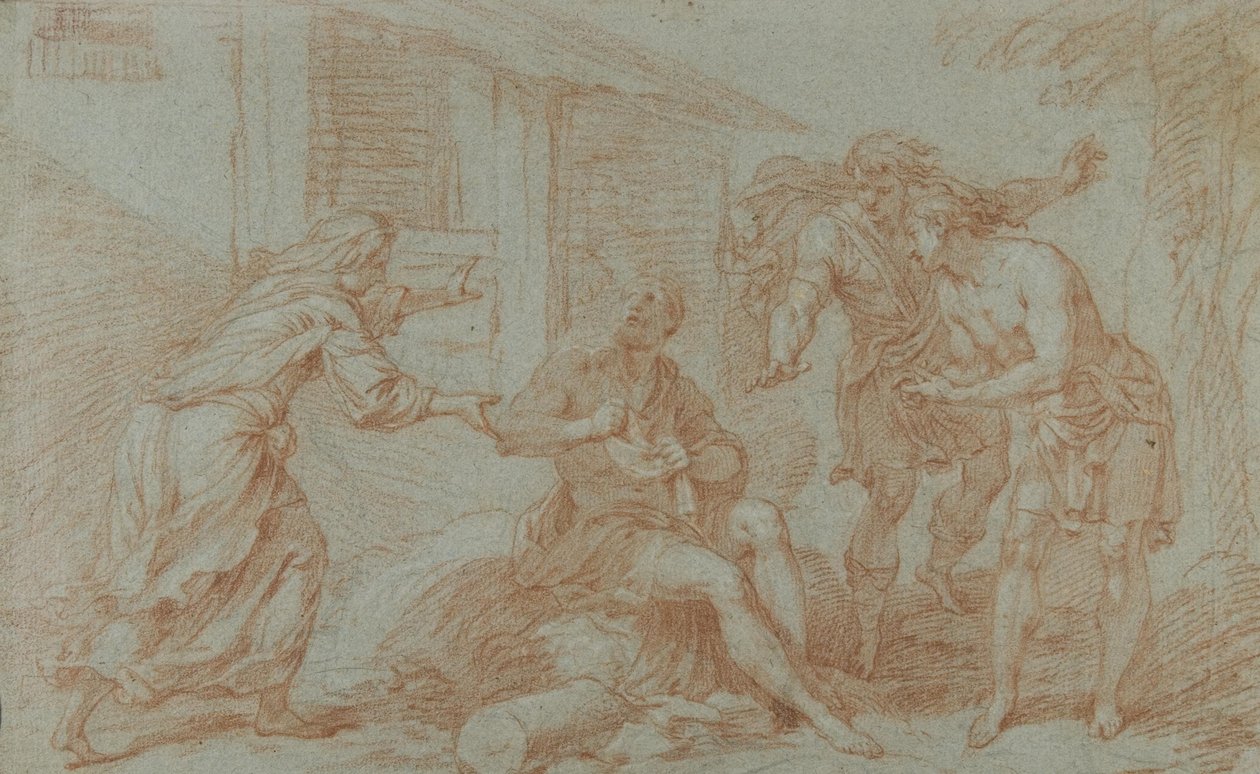 毒の入った杯を飲むソクラテス 作： Louis de Boullogne the Younger