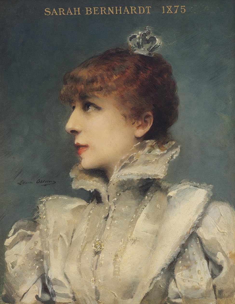 サラ・ベルナール（1844-1923）1875 作： ルイーズ・アベマ