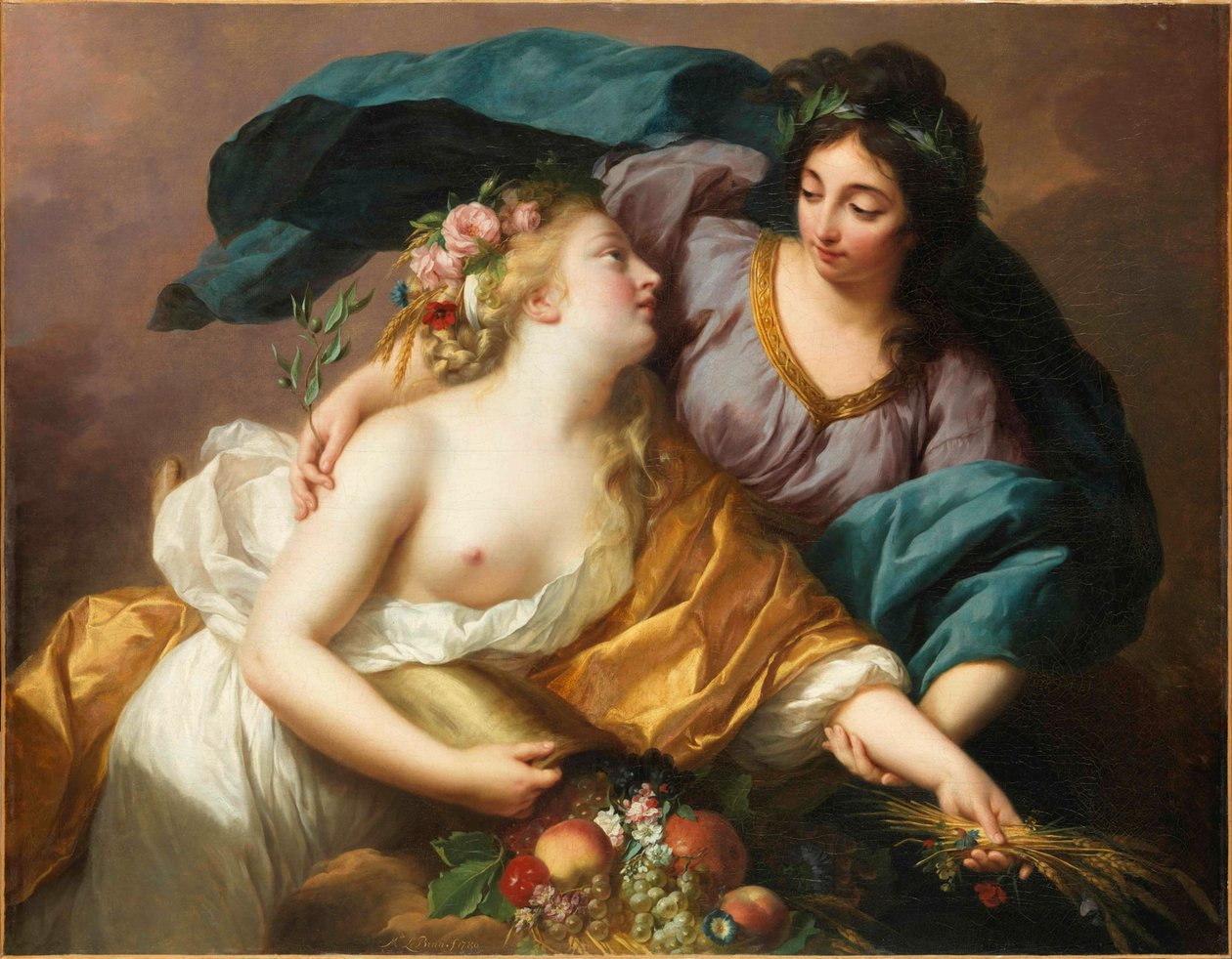 豊かさを取り戻す平和 豊かさを取り戻す平和、1780年。 作： Elisabeth Louise Vigee Lebrun