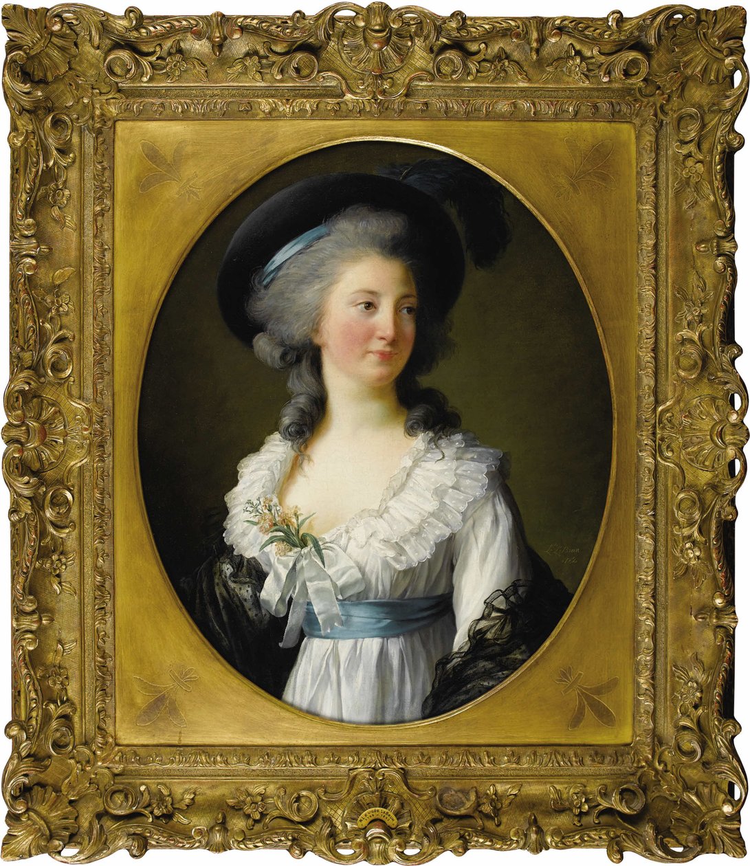 チャブリラン伯爵夫人の肖像、1782年。 作： Elisabeth Louise Vigee Lebrun
