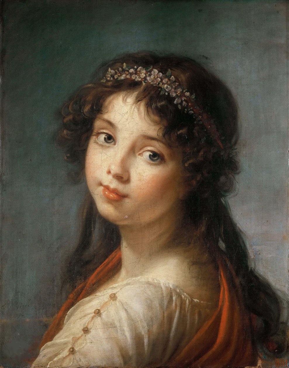 画家の娘ジャンヌ＝リュシー＝ルイーズ、ジュリーの肖像 1792年 作： Elisabeth Louise Vigee Lebrun