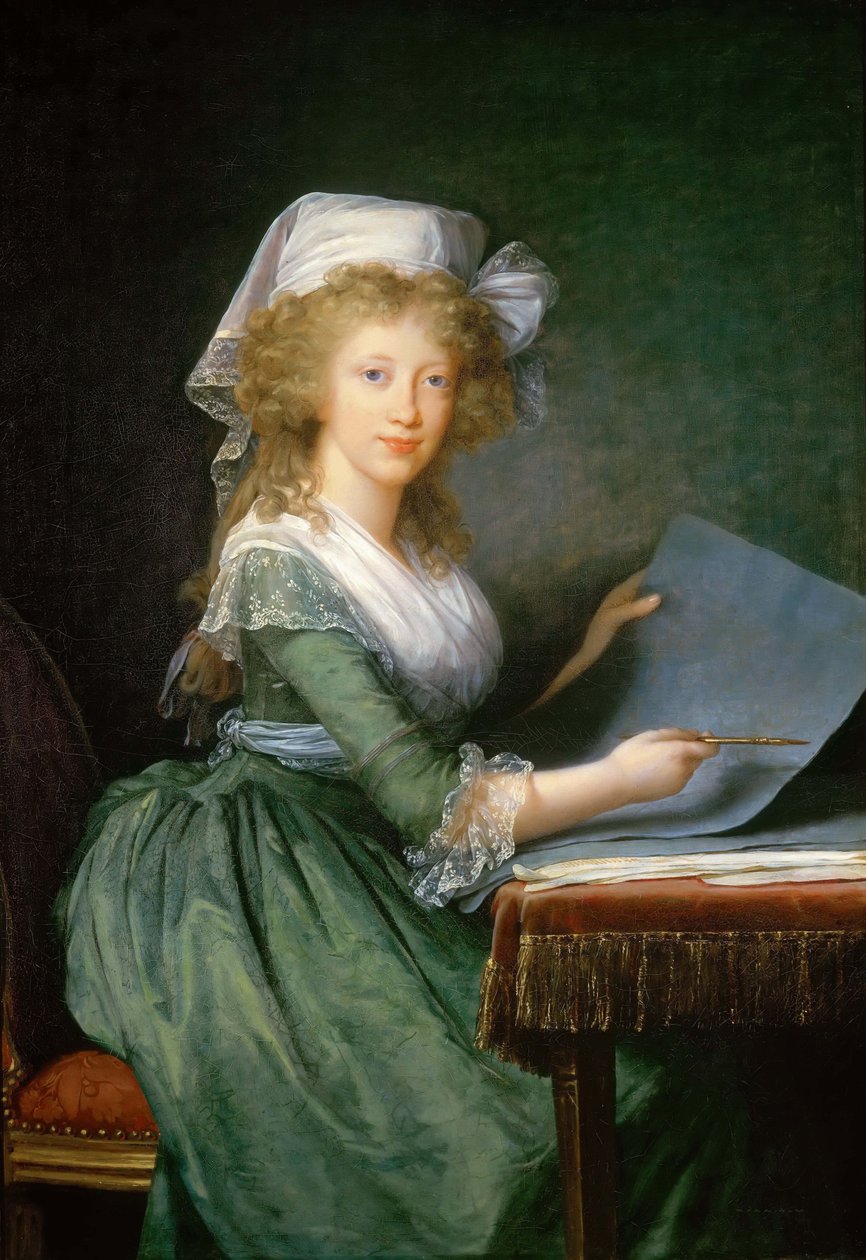 ナポリとシチリアのルイーザ マリア王女 1773 ～ 1802 年、c. 1790年。 作： Elisabeth Louise Vigee Lebrun