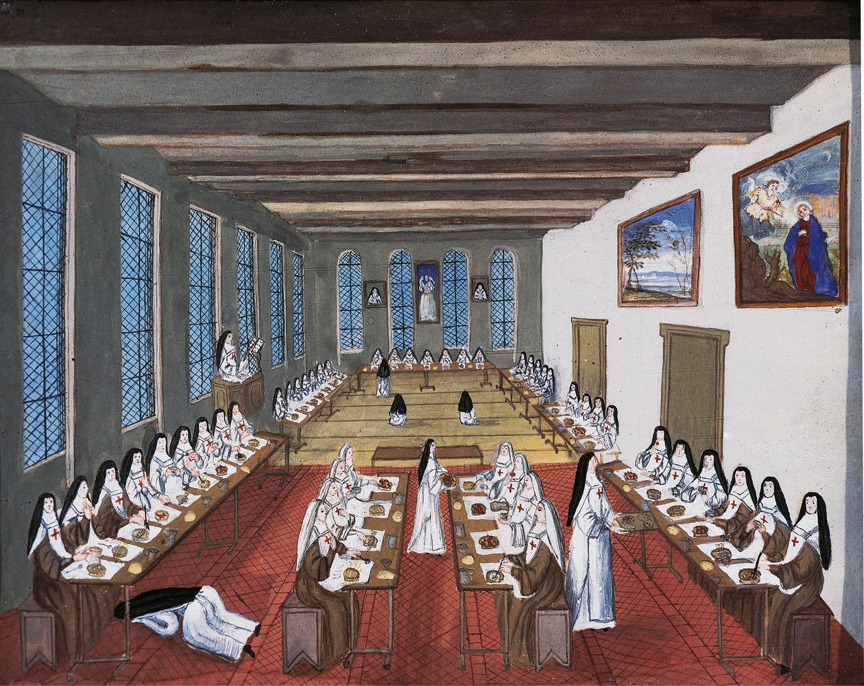 ポート ロワイヤル デ シャン修道院、食堂 作： Louise Magdeleine Hortemel