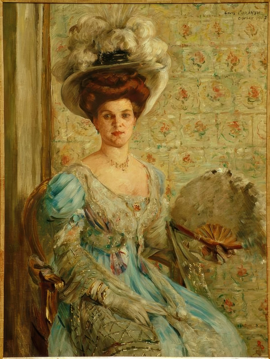 フィンク伯爵夫人の肖像（Eleonore von Wilke） 作： ロヴィス・コリント