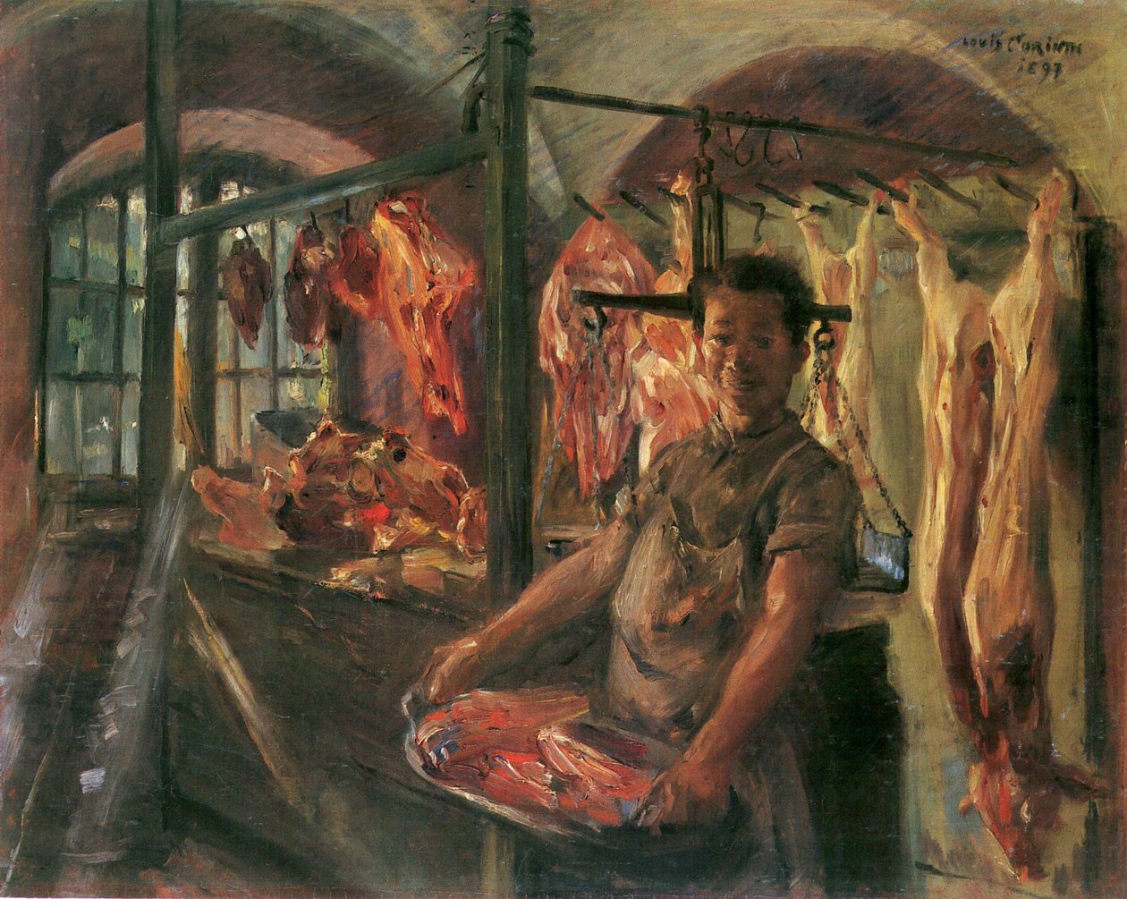 シェフトラーンの肉屋 作： ロヴィス (1858-1925) コリントス