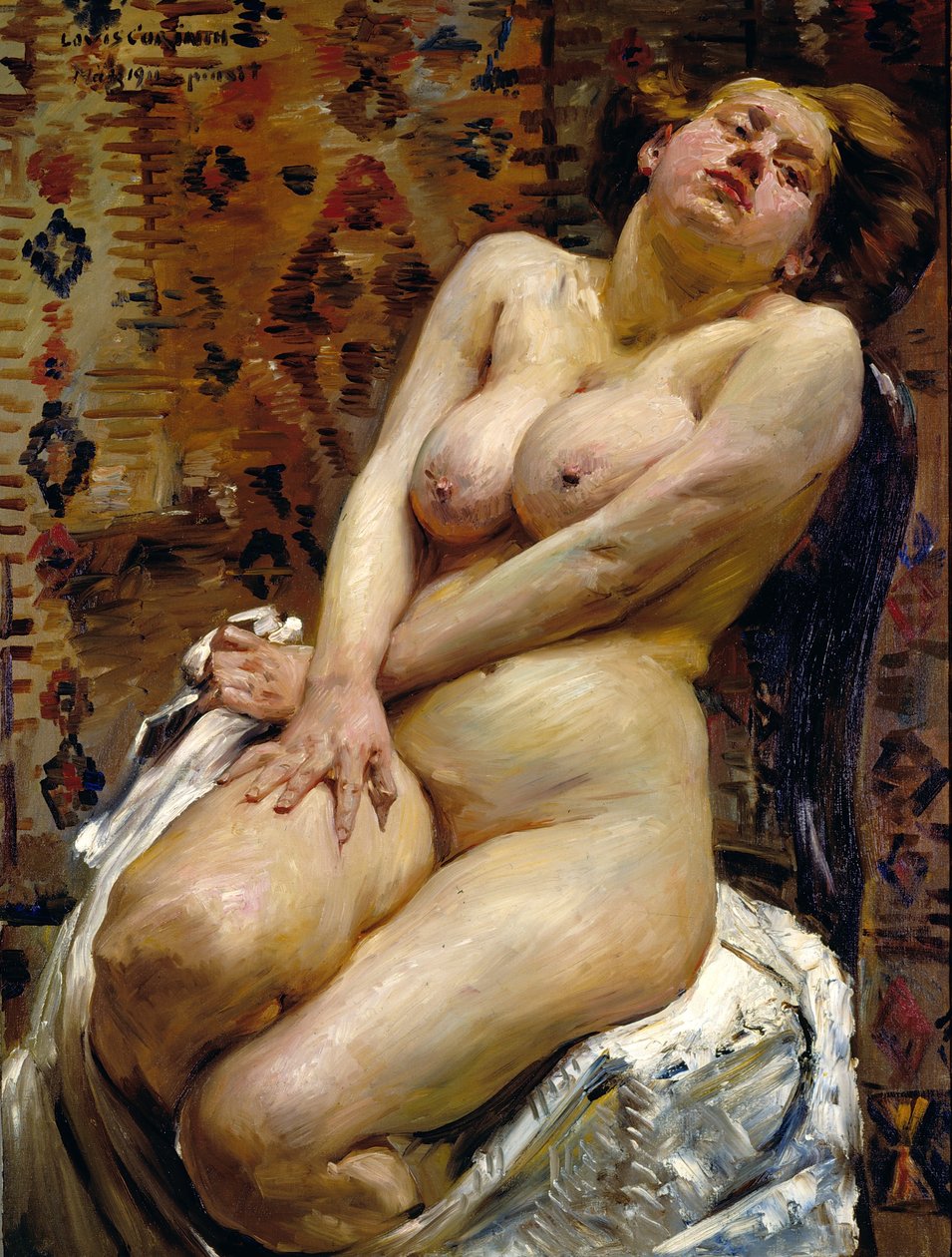 ナナ、女性ヌード 作： ロヴィス (1858-1925) コリントス