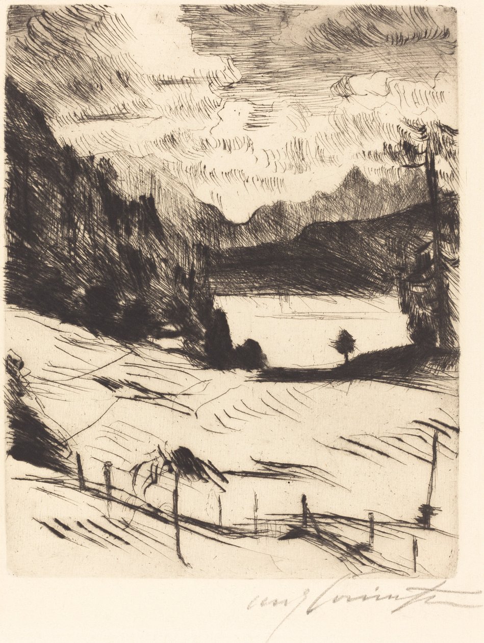 Der Walchensee The Walchensee、1920年。 作： ロヴィス・コリント