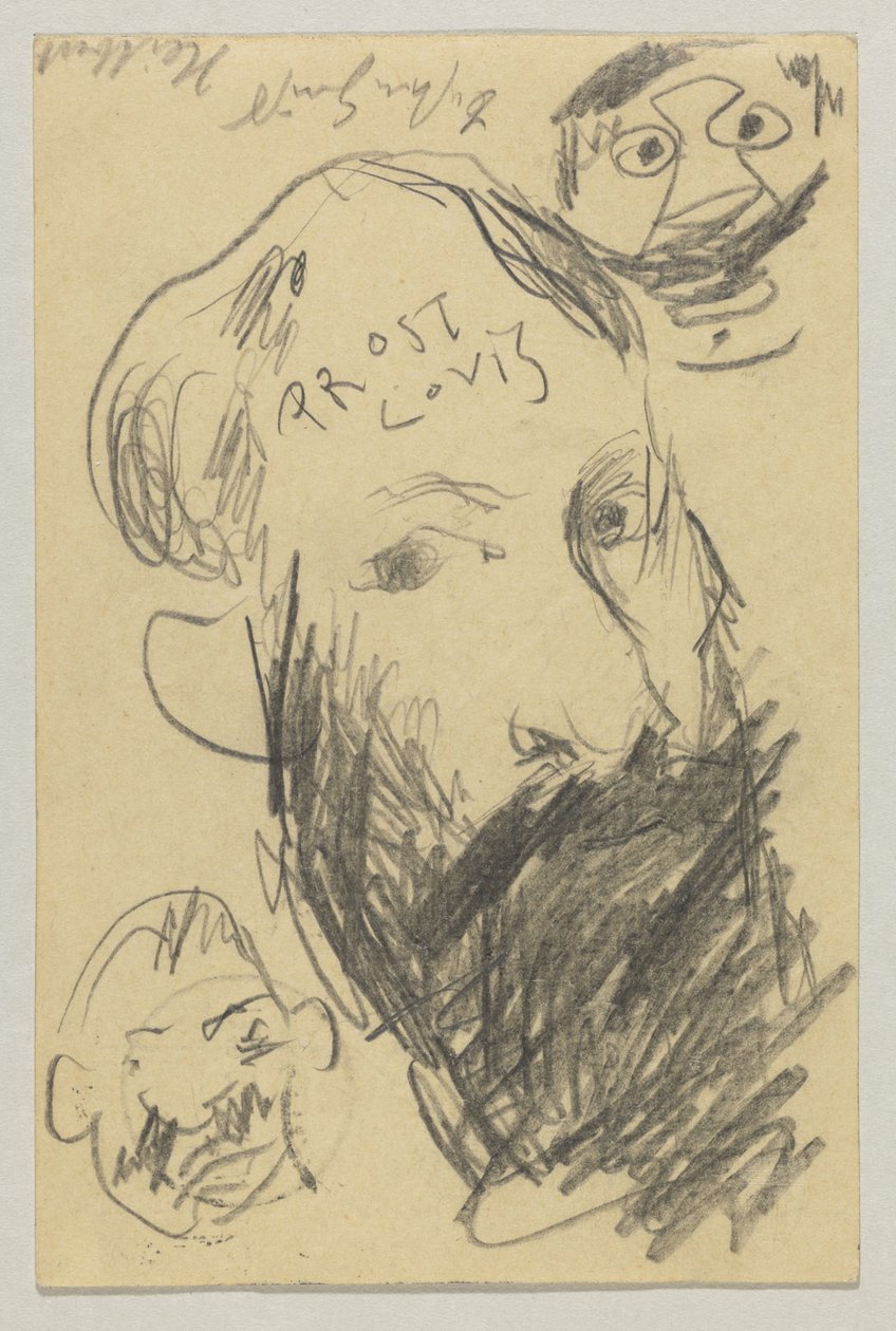 Lovis Corinth から Carl Strathmann へ: はがき、1902 年 12 月 12 日の消印 作： ロヴィス・コリント