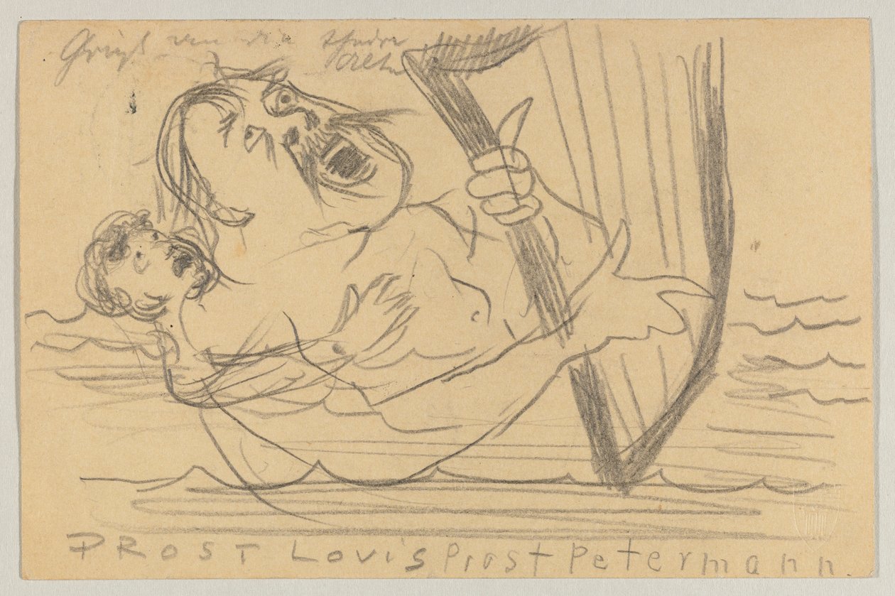 Lovis Corinth から Carl Strathmann へ: はがき、1903 年 7 月 18 日の消印 作： ロヴィス・コリント