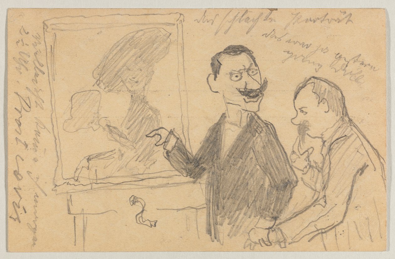 Lovis Corinth から Carl Strathmann へ: はがき、1901 年 5 月 27 日の消印 作： ロヴィス・コリント