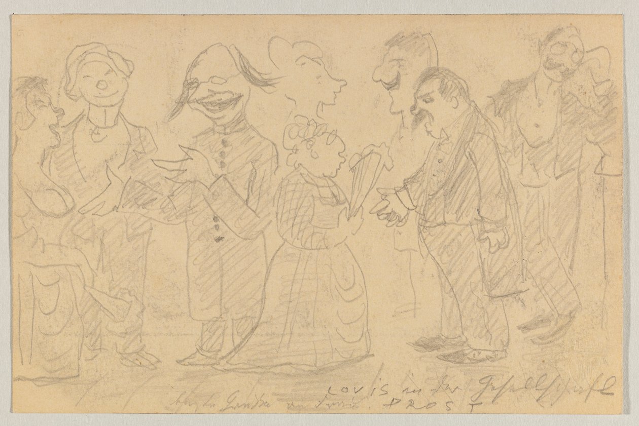 Lovis Corinth から Carl Strathmann へ: はがき、1899 年 11 月 8 日消印 作： ロヴィス・コリント