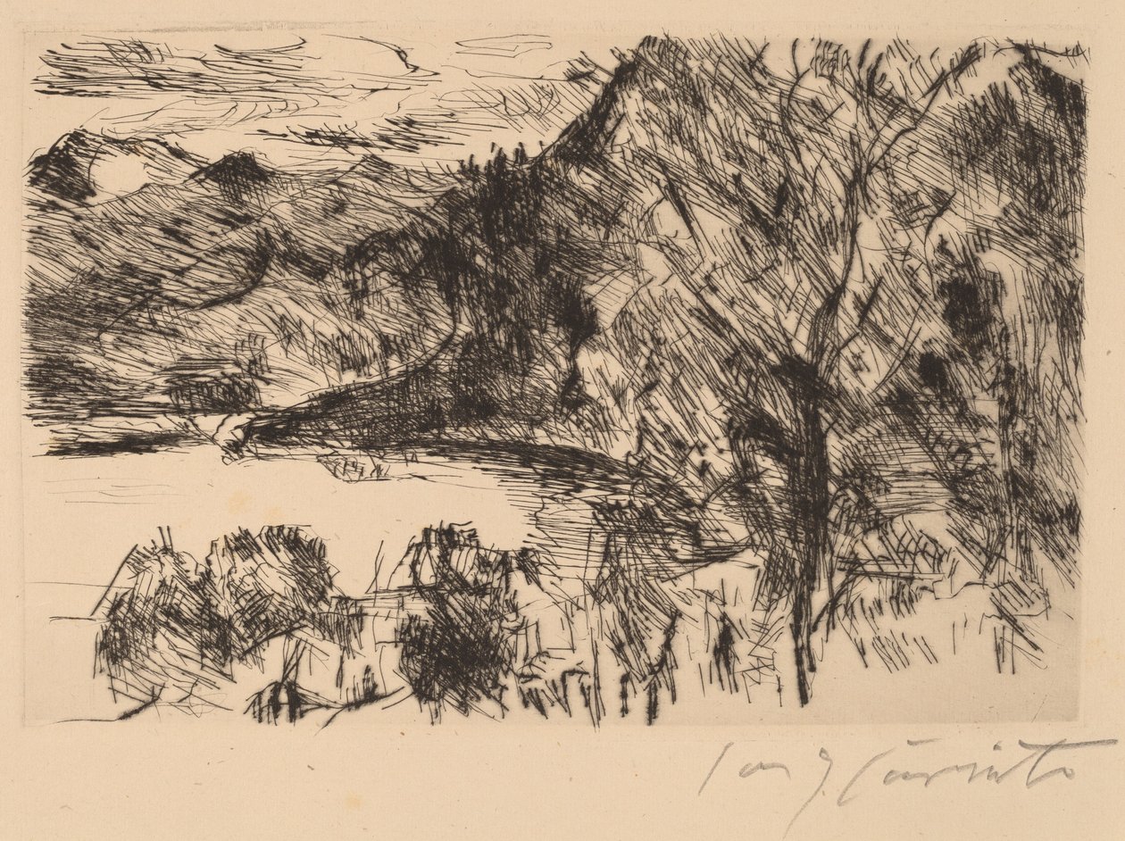 Walchensee mit Jochberg (Walchensee with Jochberg) 作： ロヴィス・コリント