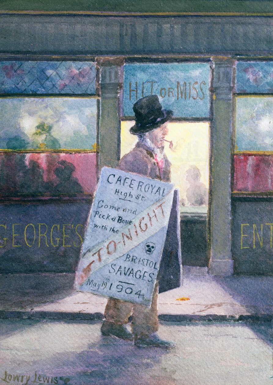ファーストディナー、1904年（船内トイレ） 作： ローリー・ルイス