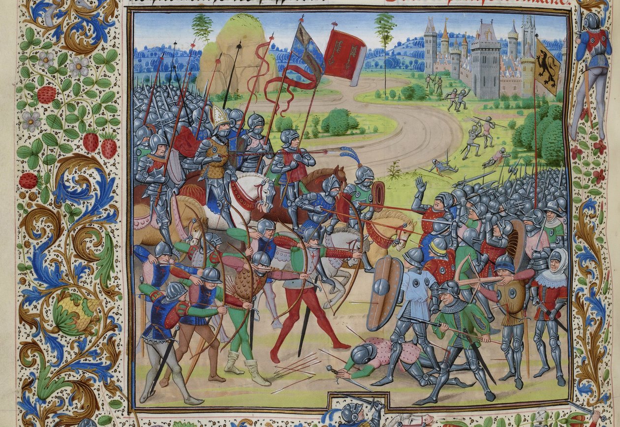 1383 年 5 月 25 日のダンケルクの戦い、1470 ～ 1475 年頃。 作： ロイセットリーデット
