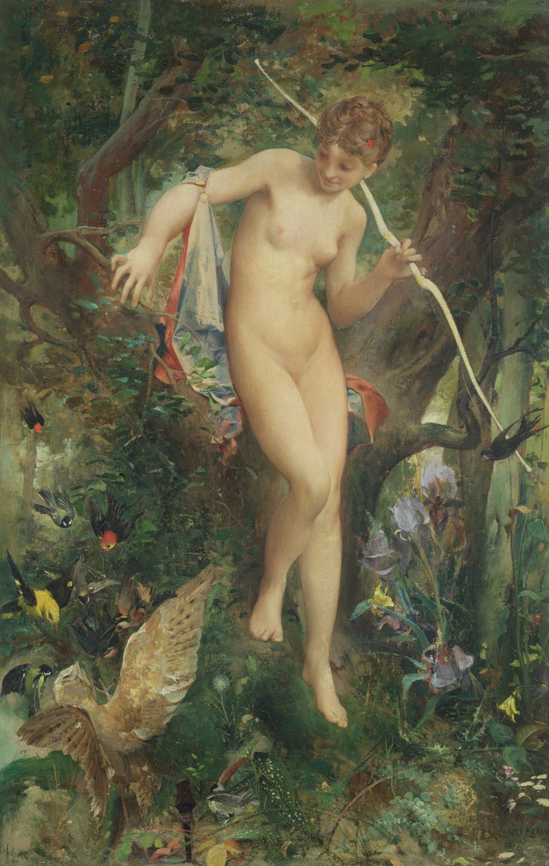 ダイアナ、1878 作： リュック・オリバー・マーソン