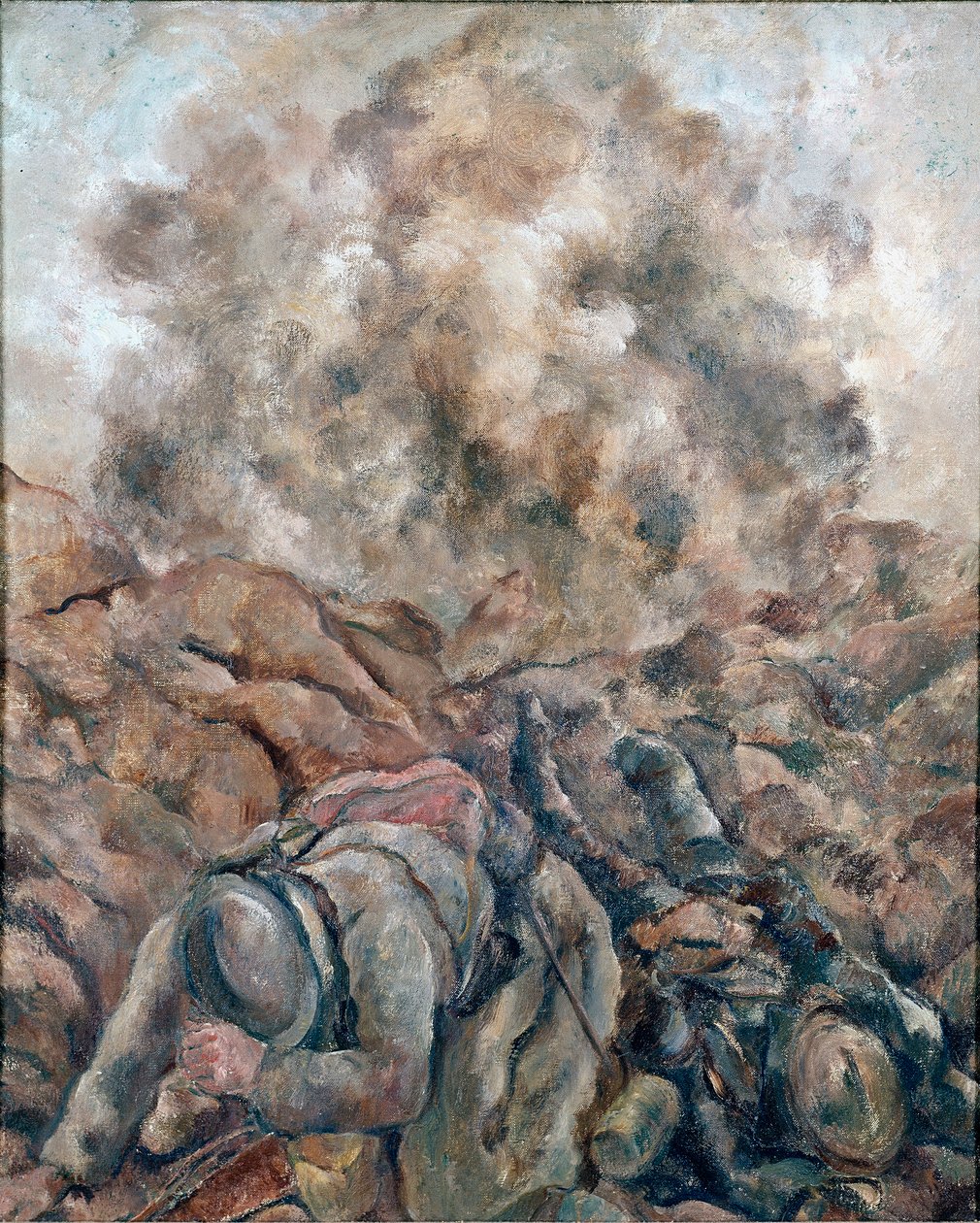 第一次世界大戦：「「オ・フロント」」リュック・アルバート・モロー（1881-1948）による絵画1914年パリ、国立近代美術館、ジョルジュ・ポンピドゥーセンター 作： リュック・アルバート・モロー