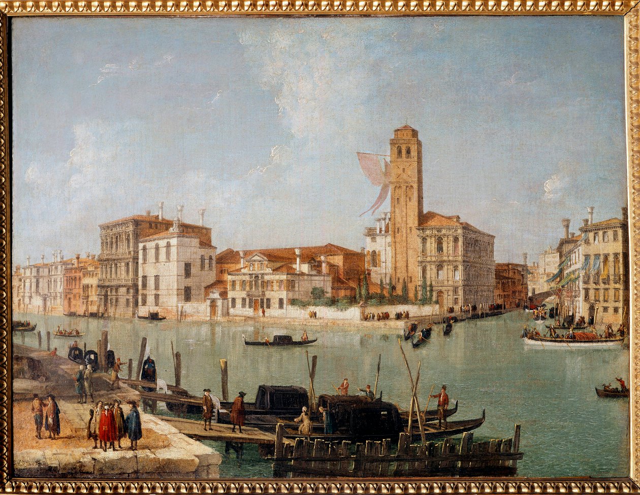 ヴェネツィアの大運河 ルカ・カルネヴァリス（1663-1730）による絵画 18世紀 ランス美術館所蔵 作： ルカ・カールバリス