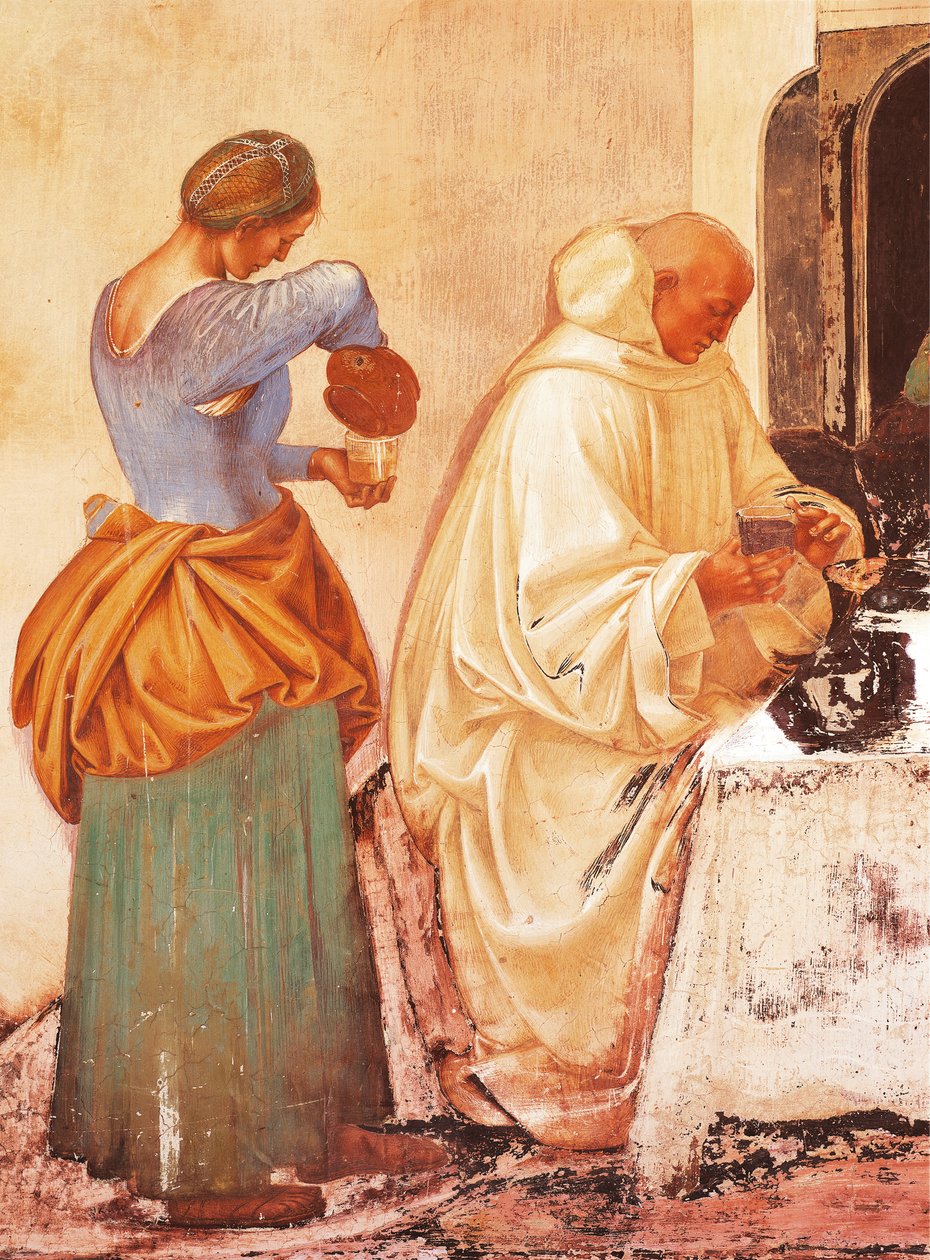 ルカ・シニョレッリ作「聖ベネディクトの物語」（1445年頃～1523年）、フレスコ画、モンテ・オリヴェート・マッジョーレ修道院、聖ベネディクトの回廊 作： ルカ・シニョレッリ
