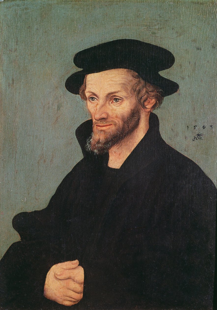 フィリップ・メランソンの肖像（1497-1560）1543 作： ルーカス・クラナッハ・ザ・エルダー