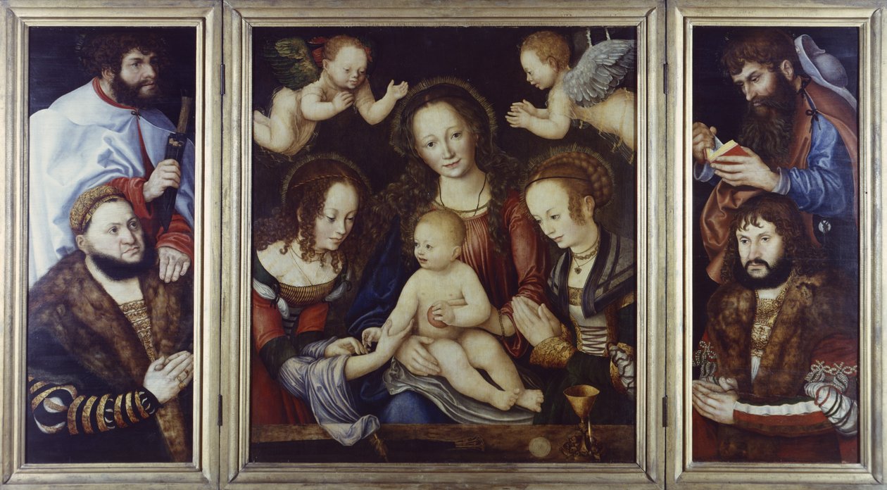 Princely Altarpiece、1510-12 作： ルーカス・クラナッハ・ザ・エルダー
