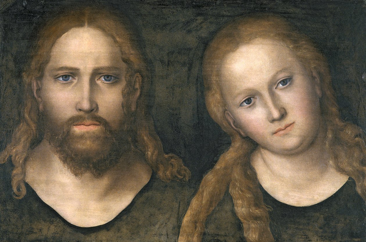 キリストとマリア、1516-20 作： ルーカス・クラナッハ・ザ・エルダー