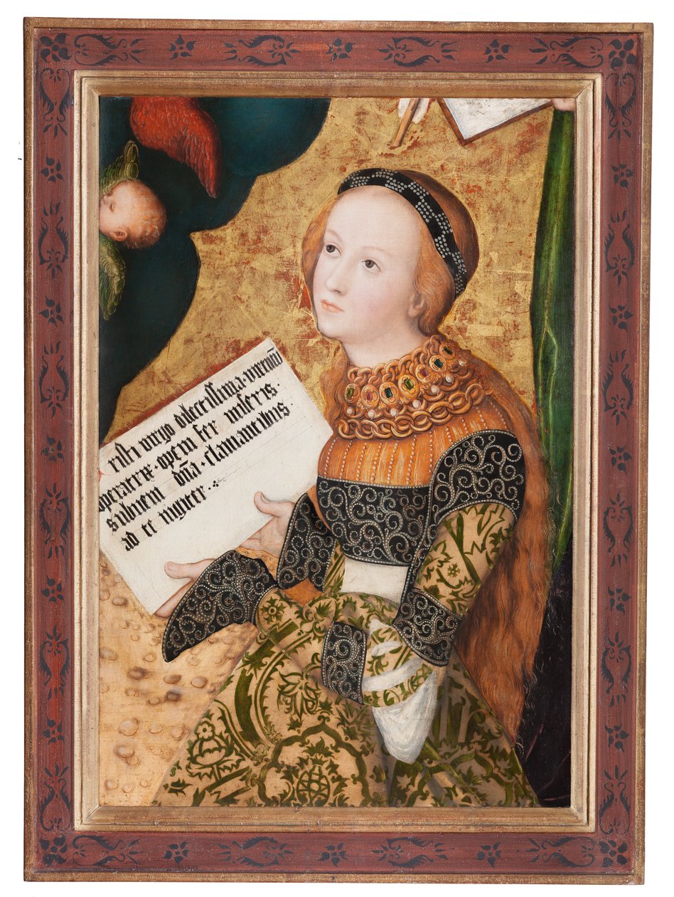 セントクリスティーナ、1520-22年頃 作： ルーカス・クラナッハ・ザ・エルダー