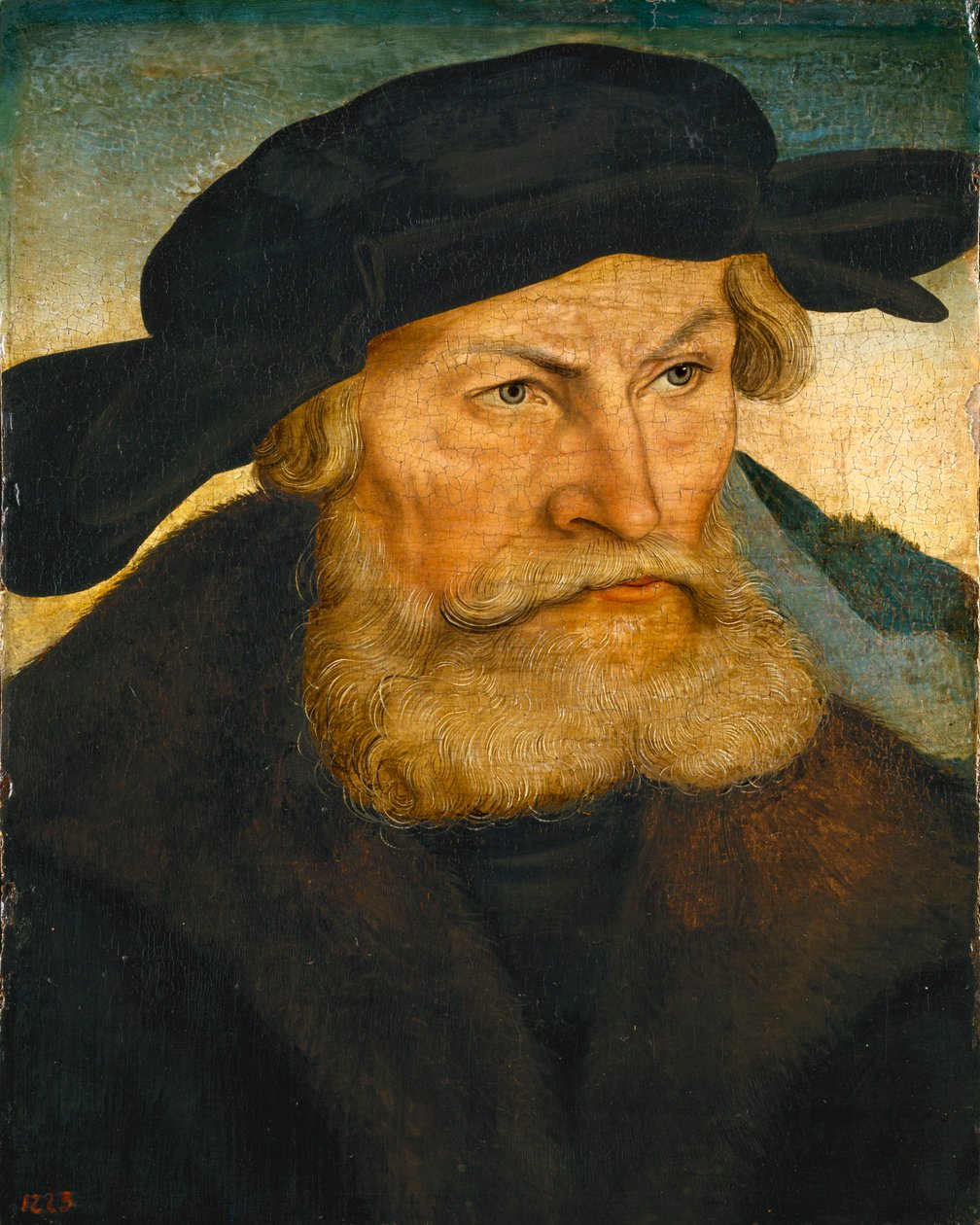 ザクセンの信心深い公爵ヘンリーの肖像（1473-1541） 作： ルーカス・クラナッハ・ザ・エルダー
