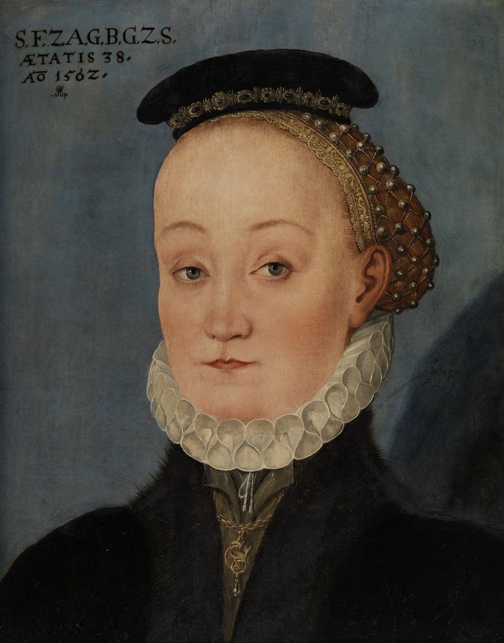 Lucretia Freifrau von Berlepschの肖像シュライニッツから 作： ルーカス・クラナッハ・ザ・ヤング