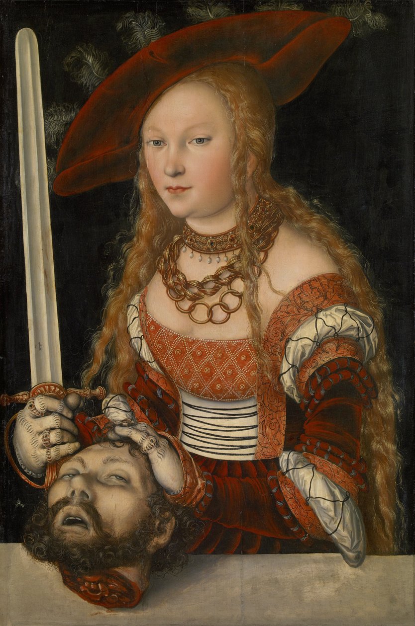 ホロフェルネスの頭を持つジュディス、1530年頃（パネル） 作： ルーカス・クラナッハ・ザ・エルダー