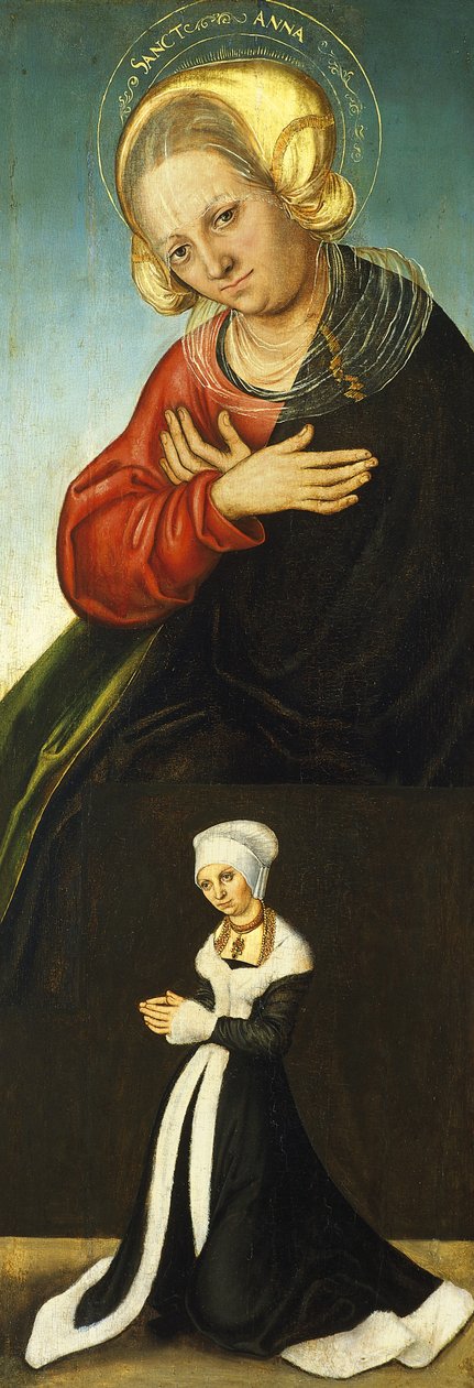 1514年頃、ザクセンのバーバラ公爵夫人をドナーとするセントアン 作： ルーカス・クラナッハ・ザ・エルダー