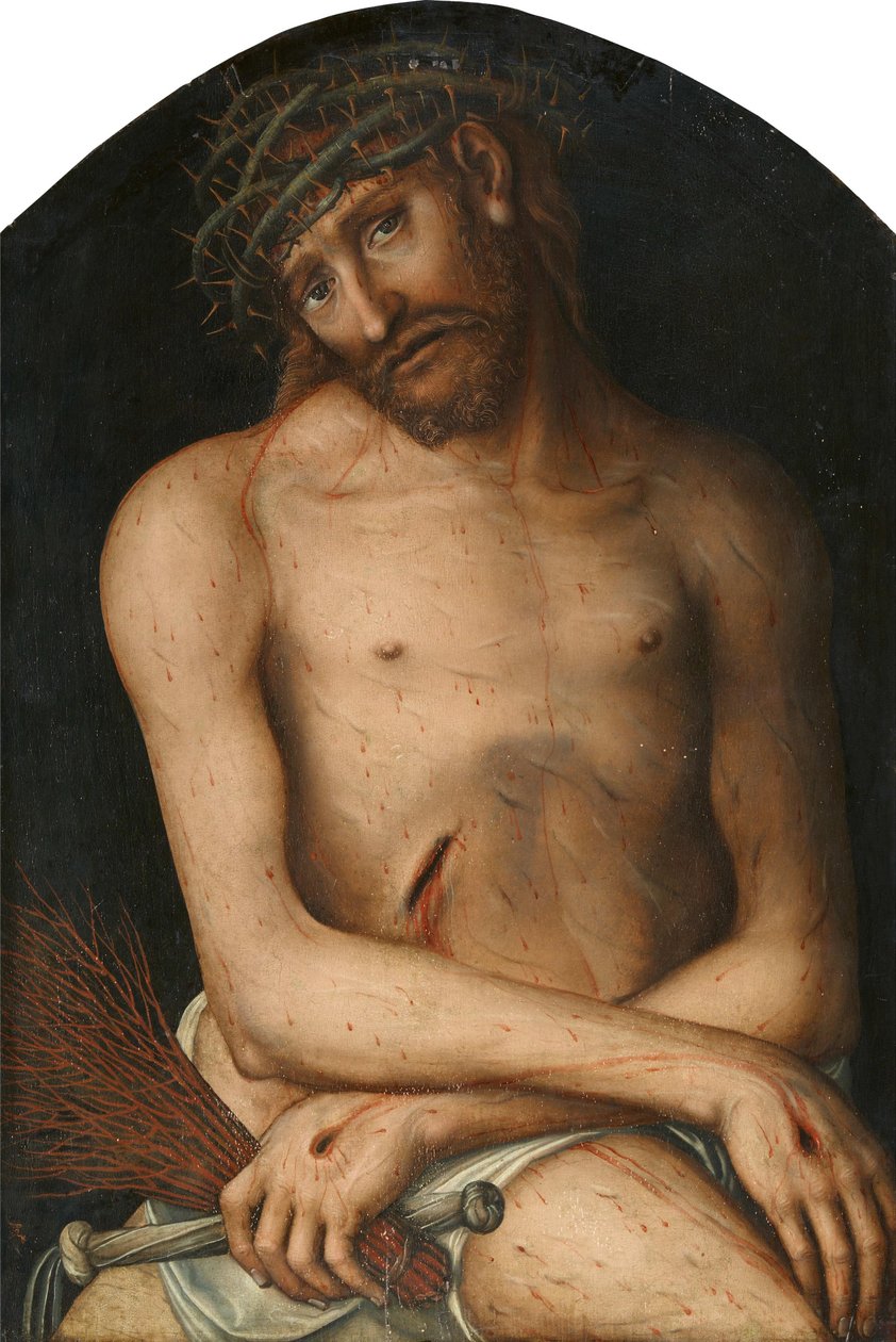 ドイツ語： Christus als Schmerzensmann 悲しみの人としてのキリスト 作： ルーカスクラナッハ長老とワークショップ