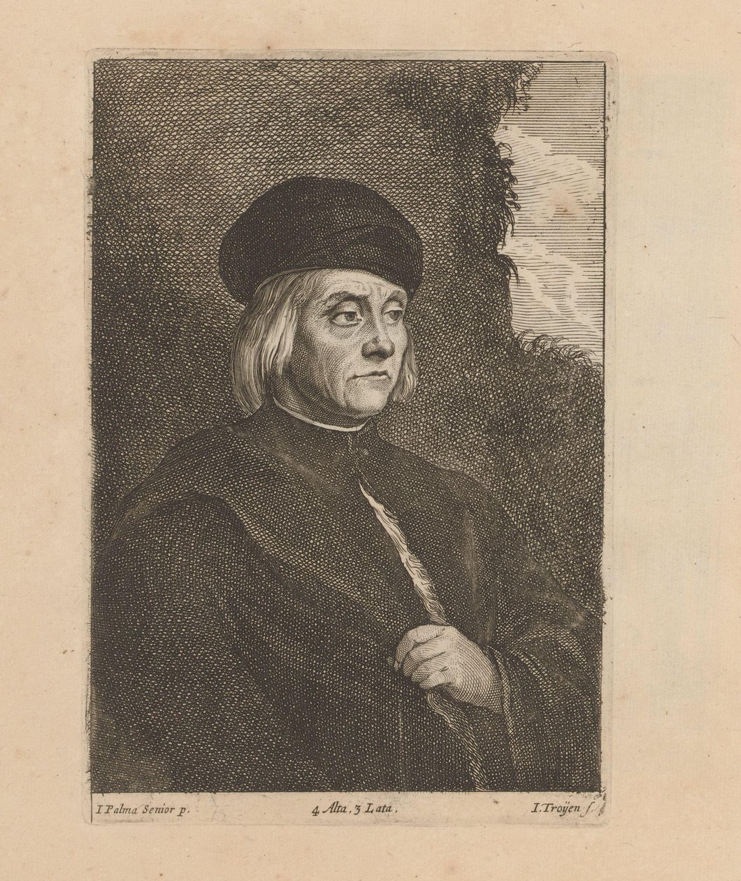 Francesco Maria I della Rovereの肖像 作： ルーカス・フォルステルマン（II）