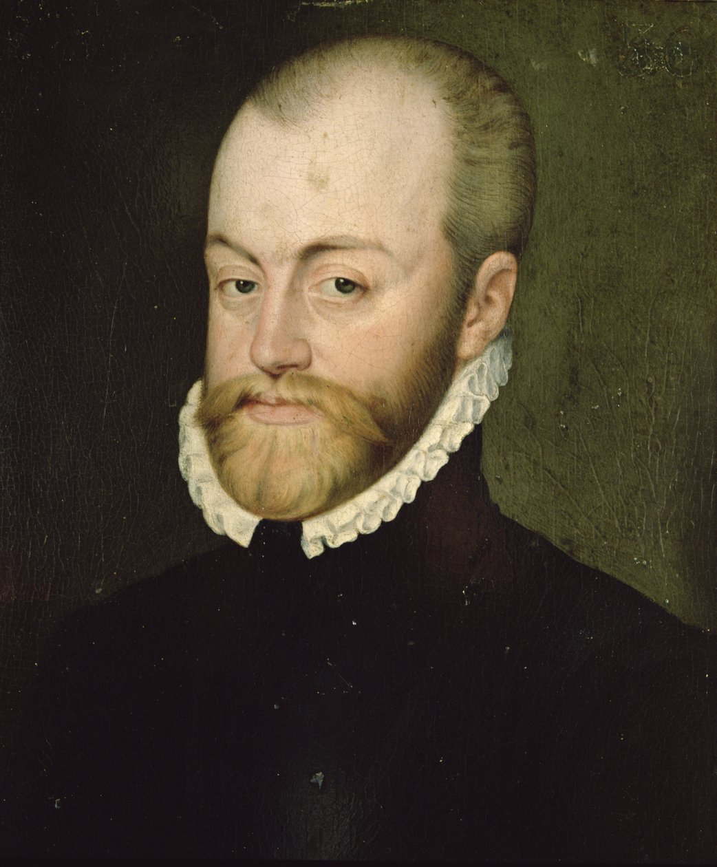 フィリップ2世の肖像（1527-1598）、スペイン王（キャンバスに油彩） 作： ルーカスデイエール