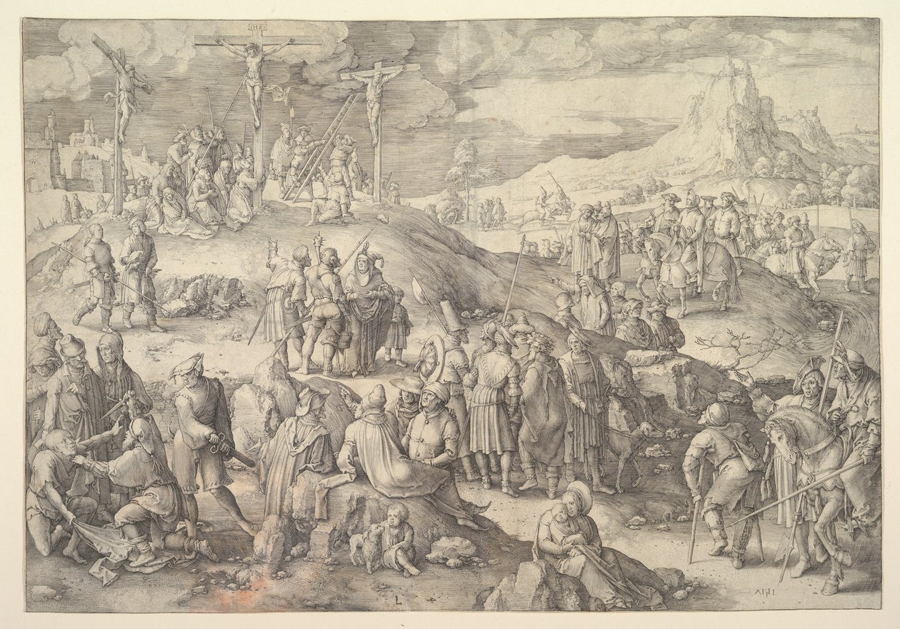 Calvary Golgotha, 1517年。 作： ルーカス・ファン・レイデン