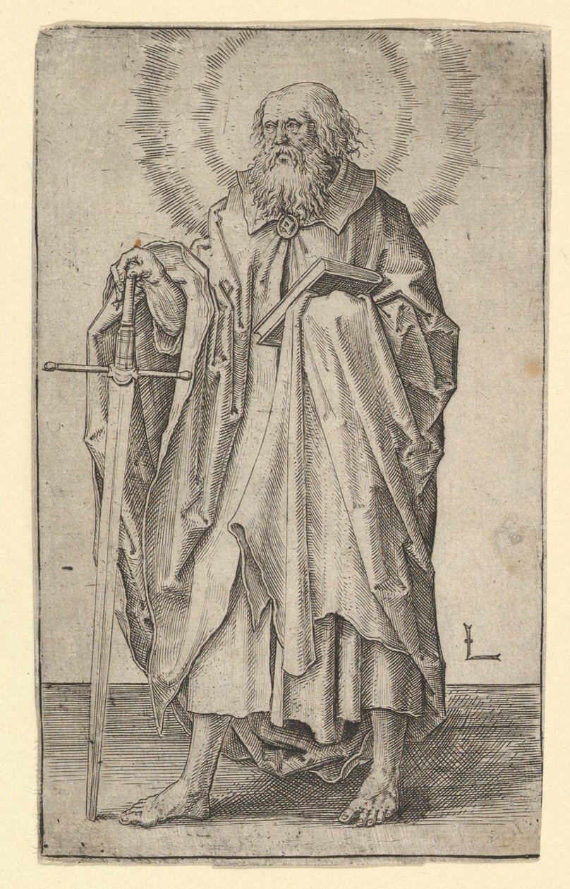 聖ポール、ca。 1510。 作： ルーカス・ファン・レイデン