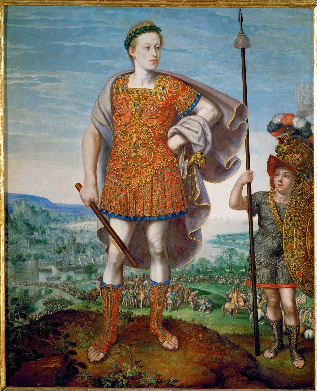 プブリウス・コルネリウス・スキピオとしてのマティアス皇帝（木・油彩） 作： ルーカス・ファン・ヴァルケンボルヒ