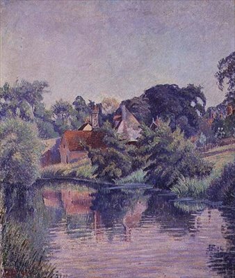 The Stour, Stratford St. 作： ルシアン・ピサロ