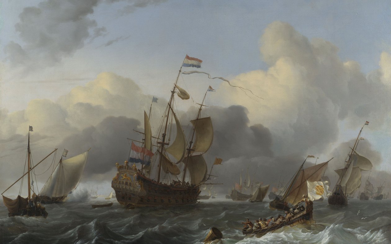 エンドラハトとオランダ軍の艦隊、1670〜75年頃 作： ルドルフ・バックホイセン