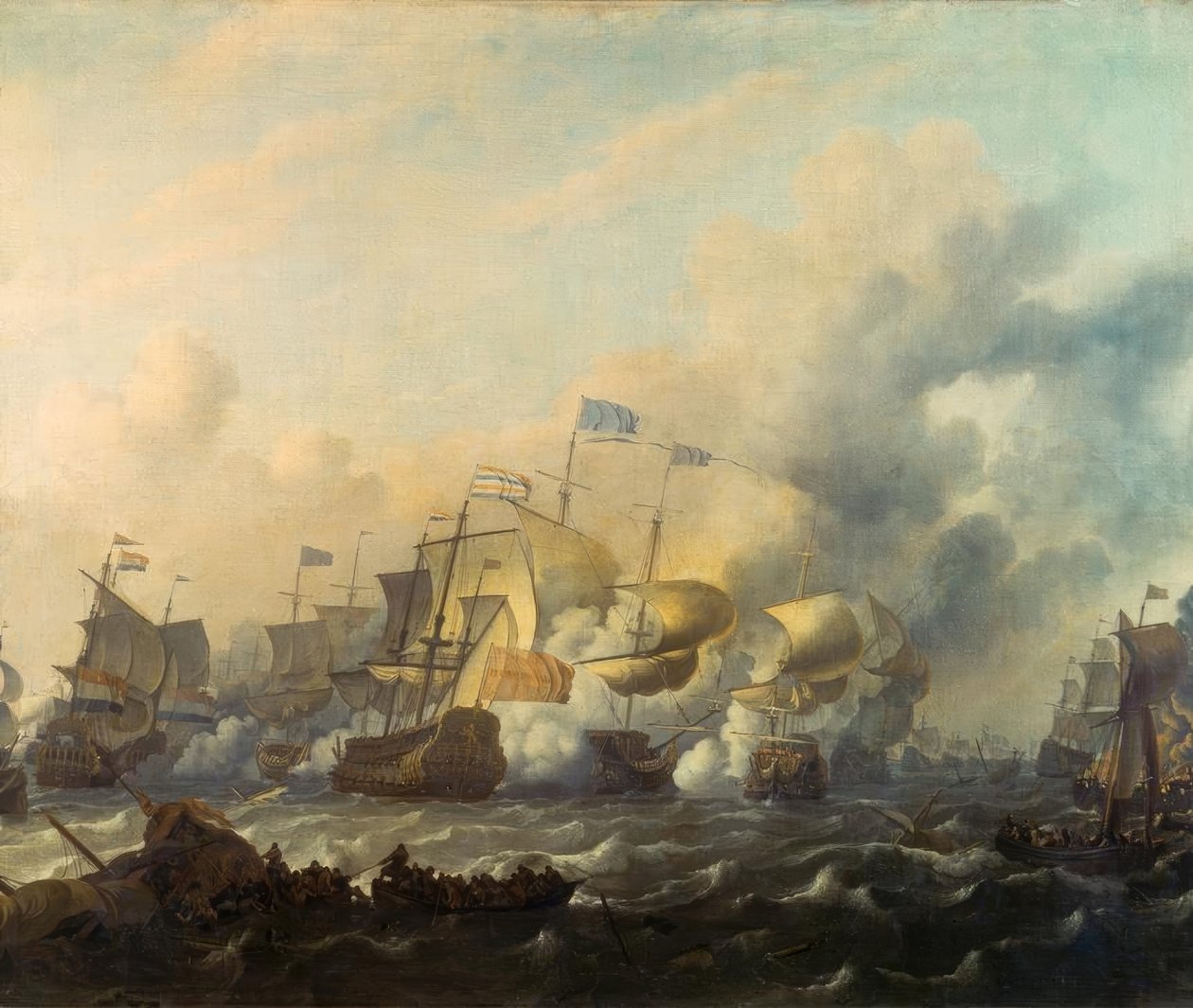 オランダとイギリスの海軍の戦い 作： ルドルフ・バックホイセン