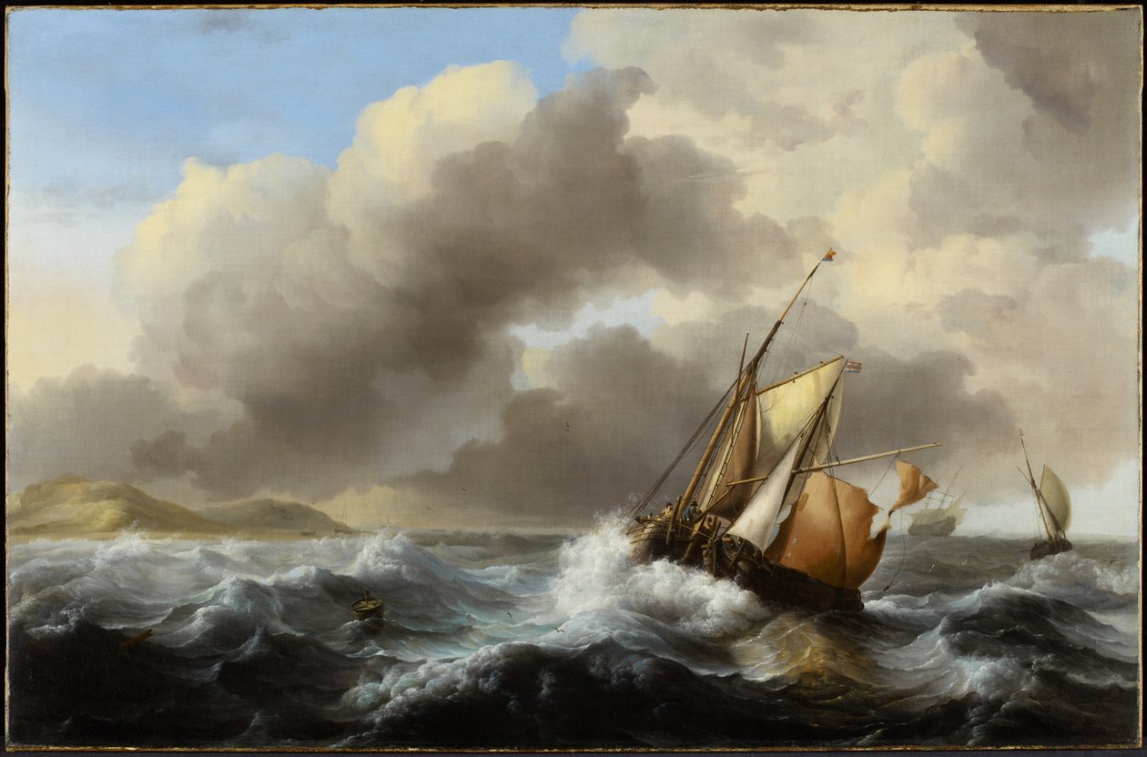 1864年の重海沖合漁船 作： ルドルフ・バックホイセン