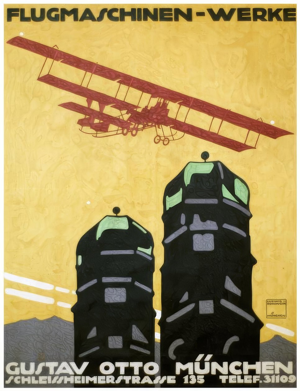 空飛ぶ機械 - 作品, ゴスタブ・オットー・ミュンヘン 作： ルートヴィヒ・ホルヴァイン