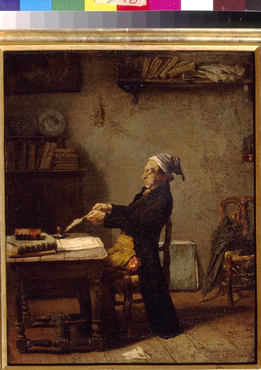 作業中の科学者 by Knaus, Ludwig (1829-1910).木に油彩。モスクワ、国立A.プーシキン美術館 作： ルートヴィヒ・クナウス